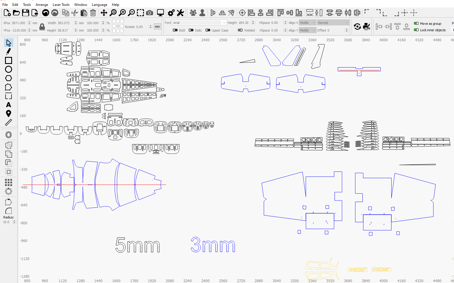 Cessna-172 laser cut files