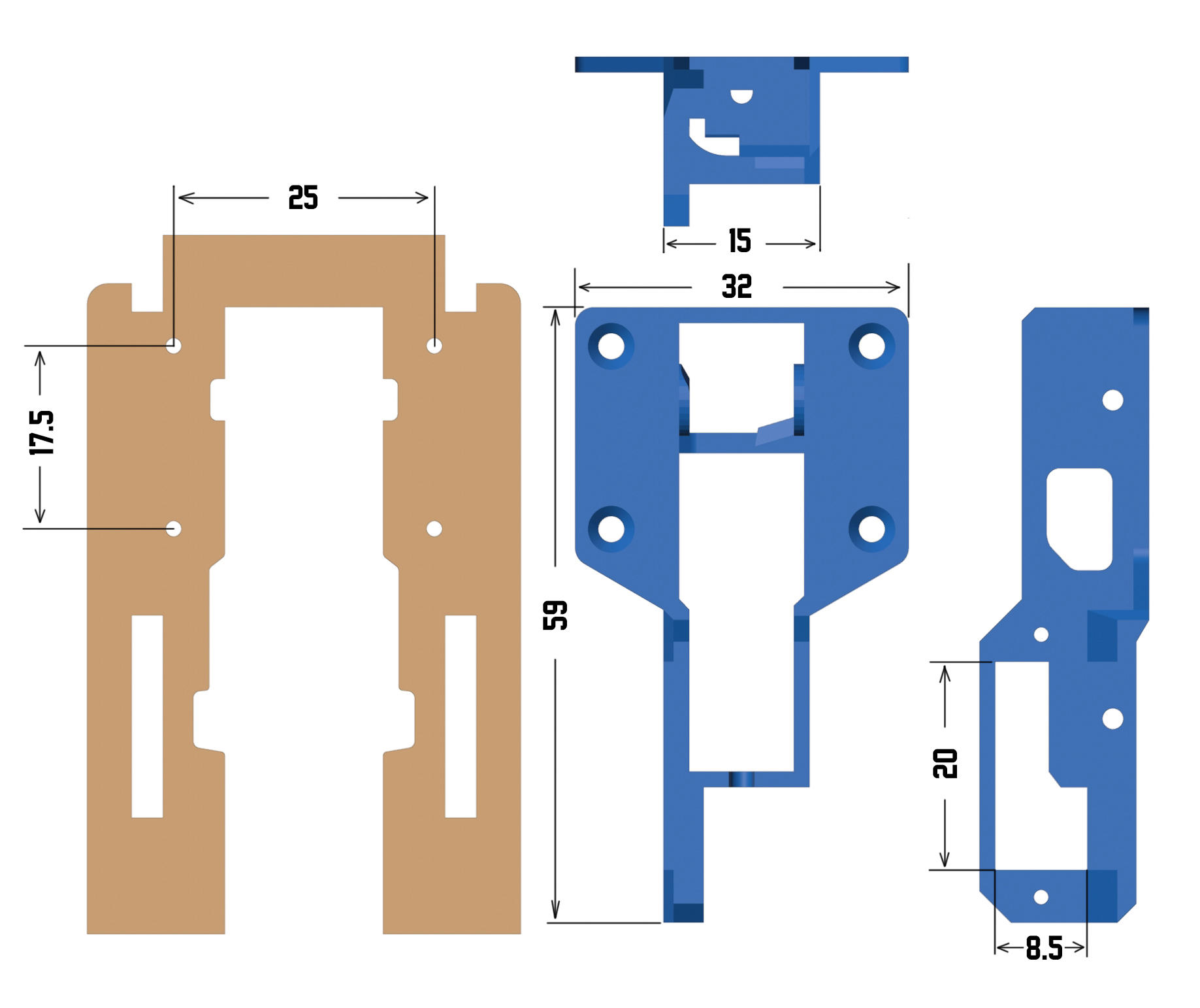 90 degree rotation retract sizes