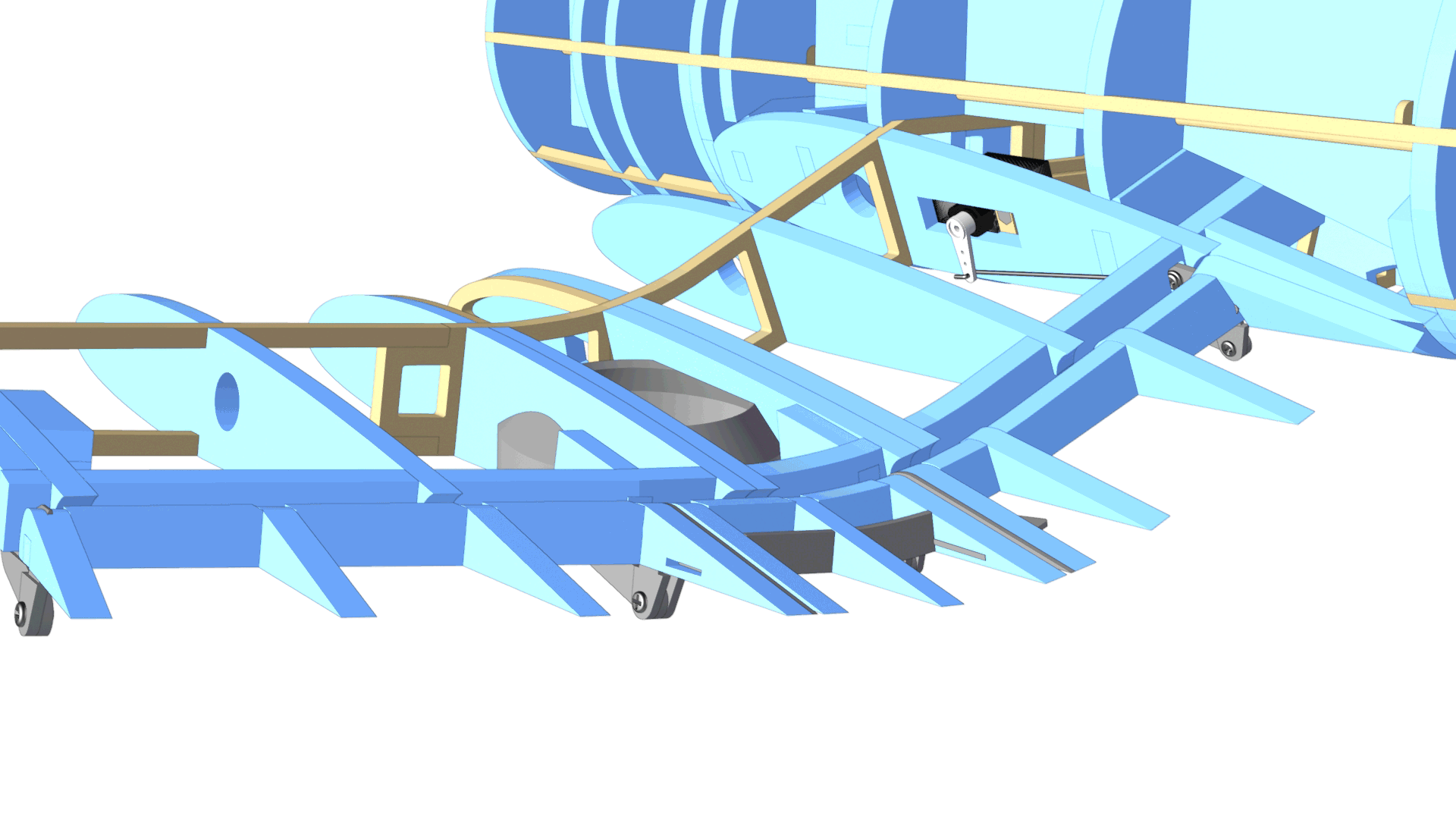 F4U Corsair 3-section flaps animation
