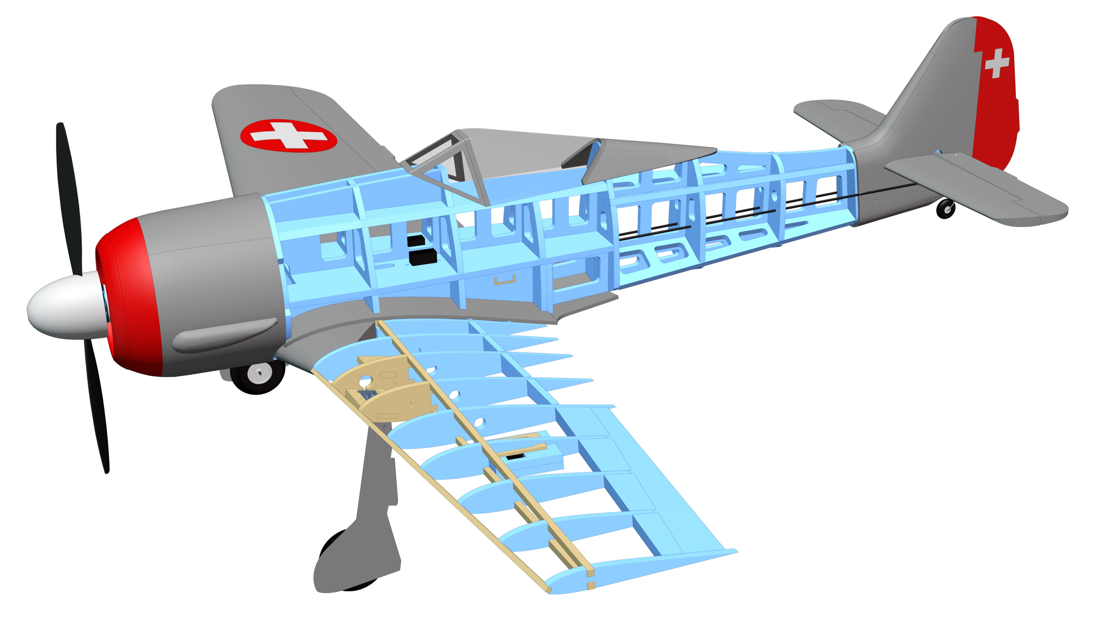 FW-190 3d model