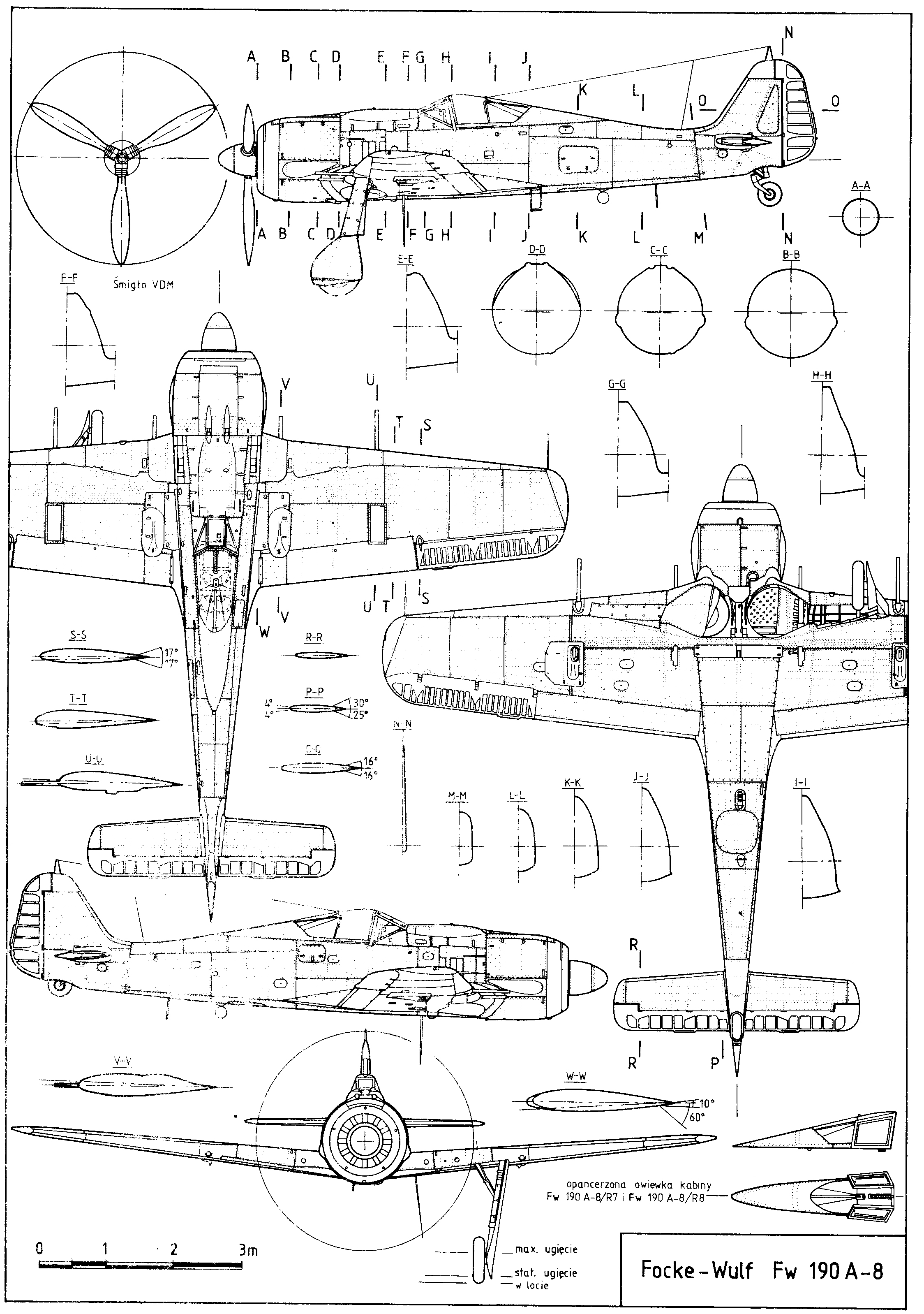 Focke-Wulf Fw 190 A-8 plans