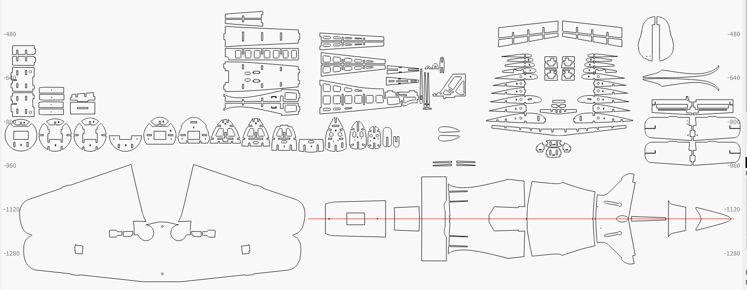 Focke-Wulf Fw 190 laser cut files